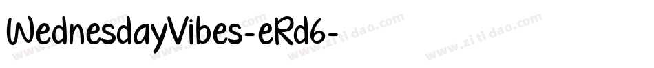 WednesdayVibes-eRd6字体转换