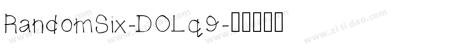 RandomSix-DOLq9字体转换