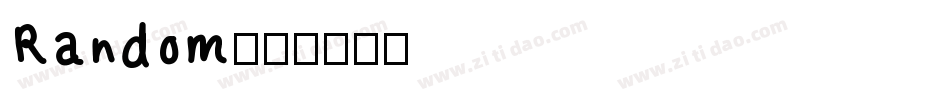 Random字体转换