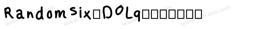 RandomSix-DOLq9字体转换