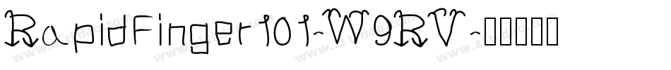 RapidFinger101-W9RV字体转换
