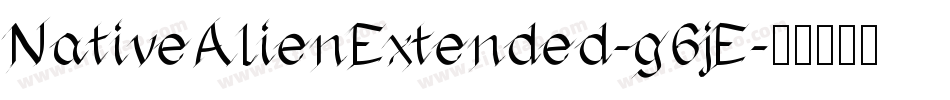 NativeAlienExtended-g6jE字体转换