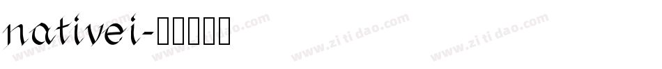 nativei字体转换