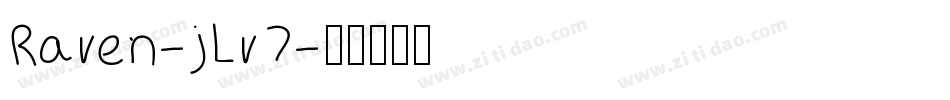 Raven-jLv7字体转换
