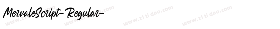 MervaleScript-Regular字体转换