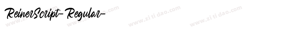 ReinerScript-Regular字体转换