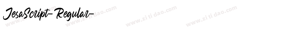 JesaScript-Regular字体转换