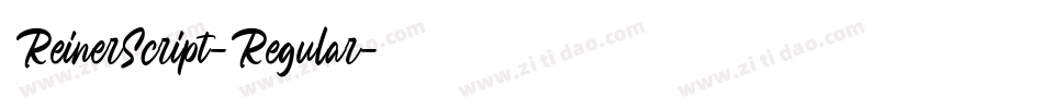 ReinerScript-Regular字体转换