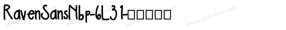 RavenSansNbp-6L31字体转换