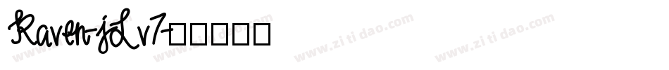 Raven-jLv7字体转换