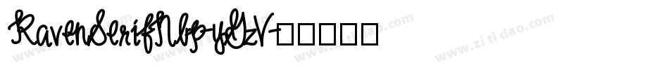 RavenSerifNbp-yGzV字体转换