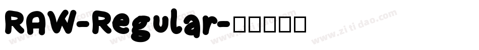 RAW-Regular字体转换