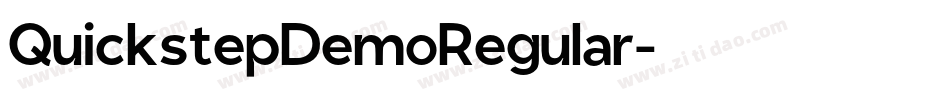 QuickstepDemoRegular字体转换