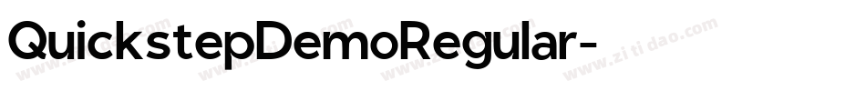 QuickstepDemoRegular字体转换