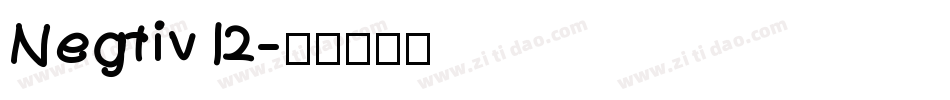 Negtiv12字体转换