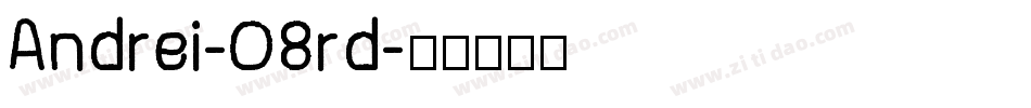 Andrei-08rd字体转换