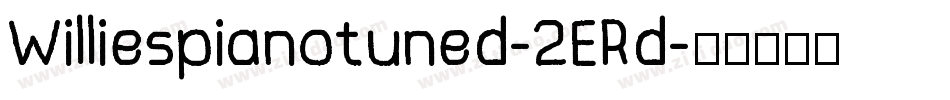 Williespianotuned-2ERd字体转换
