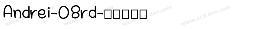 Andrei-08rd字体转换
