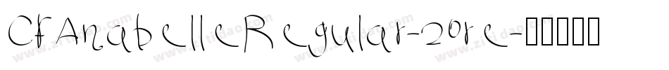CfAnabelleRegular-20re字体转换