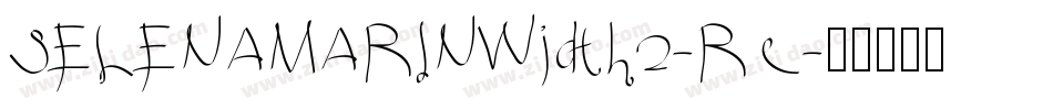 SELENAMARINWidth2-Re字体转换
