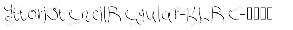 YttoriStencilRegular-KLRe字体转换
