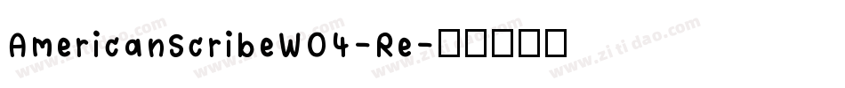 AmericanScribeW04-Re字体转换