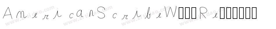 AmericanScribeW04-Re字体转换