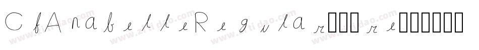 CfAnabelleRegular-20re字体转换