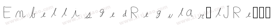 EmbellishedRegular-lJRe字体转换