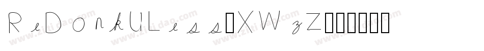 ReDonkULess-XWzZ字体转换