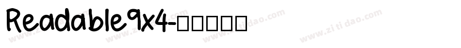 Readable9x4字体转换