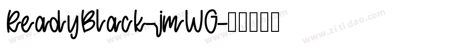 ReadyBlack-jmWG字体转换
