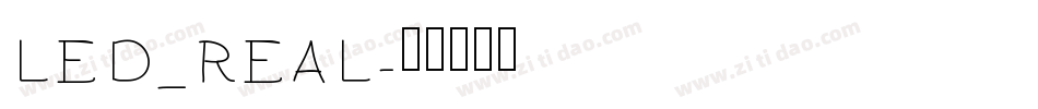 LED_REAL字体转换