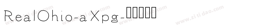 RealOhio-aXpg字体转换