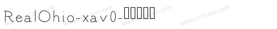 RealOhio-xav0字体转换