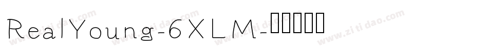 RealYoung-6XLM字体转换