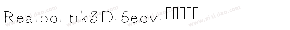 Realpolitik3D-5eov字体转换