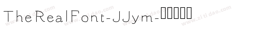 TheRealFont-JJym字体转换