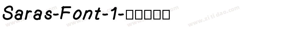 Saras-Font-1字体转换
