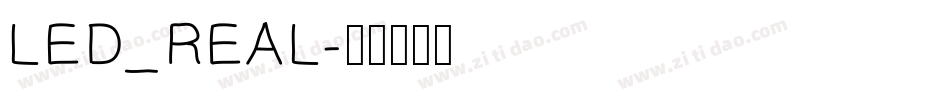 LED_REAL字体转换