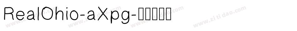 RealOhio-aXpg字体转换