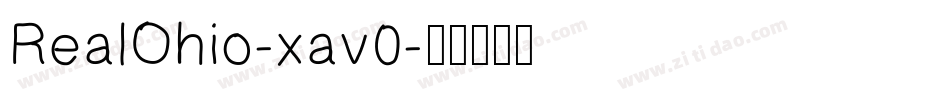 RealOhio-xav0字体转换