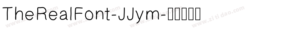 TheRealFont-JJym字体转换