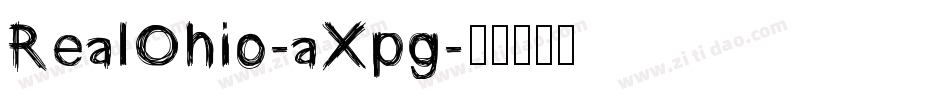 RealOhio-aXpg字体转换