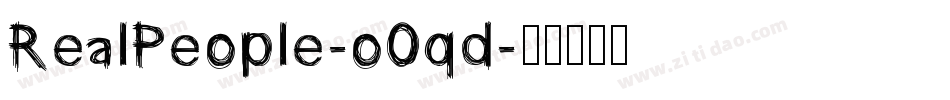 RealPeople-o0qd字体转换