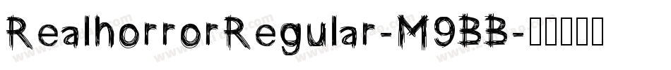RealhorrorRegular-M9BB字体转换