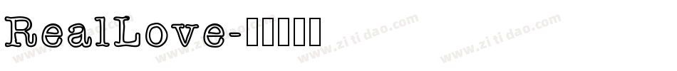RealLove字体转换