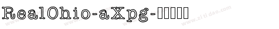 RealOhio-aXpg字体转换