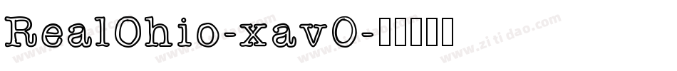 RealOhio-xav0字体转换