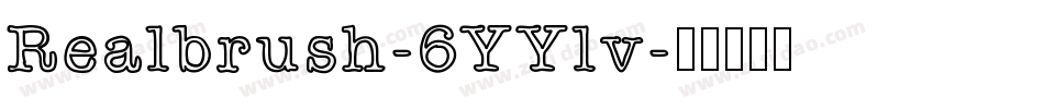 Realbrush-6YYlv字体转换